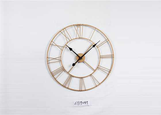 Beautiful 12 Hours Display Round 80CM Metal Wall Art Clock