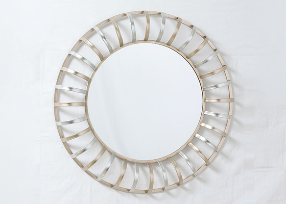 Decorative Round Hanging Sunburst Metal Wall Art Mirror