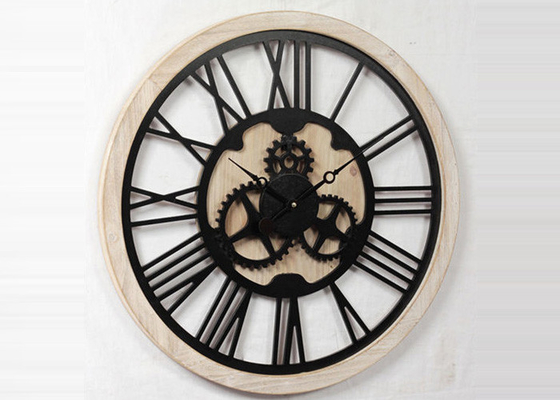 Rustic 3D Metal Wall Art Clock