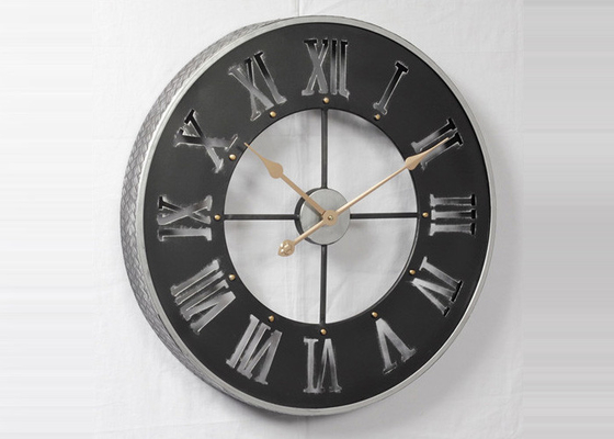 3D Circular Metal Wall Art Clock