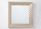 3D Square Accent Metal Wall Art Mirror