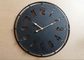Home Decor Black Round Hollow Carved Wall Clock