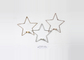LED Wax Gold Silver Sconce Metal Star Candle Holder