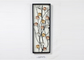 Wooden Framed Metal Floral Design Wall Art Decoration For Home Gallery Hotel