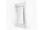 Rectangle Framed Silver Concavo-Convex Modern Metal Wall Art Mirror For Home Decoration