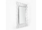Rectangle Framed Silver Concavo-Convex Modern Metal Wall Art Mirror For Home Decoration