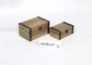 Dark Brown Stained Wooden Box Cabinet