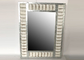 Torched Rectangular Decorative Wood Framed Mirrors