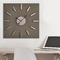 A0001 Grey Square Quartz Movement Decorative Wooden Clocks