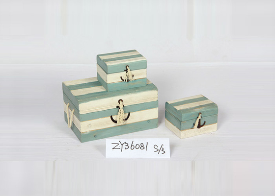 Customized Logo Set Of 3 Gift Wooden Box Cabinet