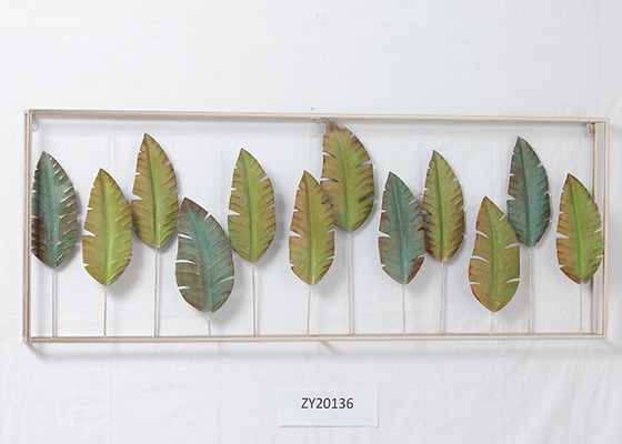 Garden Sversize Framed Handmade Metal Leaf Wall Hangings