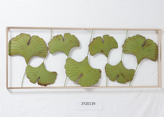 Garden Sversize Framed Handmade Metal Leaf Wall Hangings