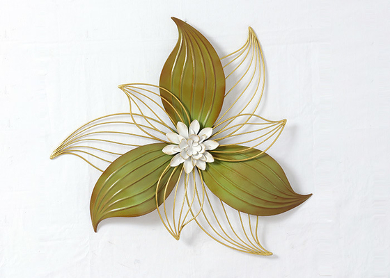 Modern Stylish Big Flower Floating Metal Wall Art Decor