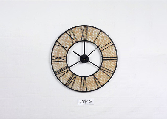 Wrought Iron Retro Vintage Classical Metal Wall Art Clock