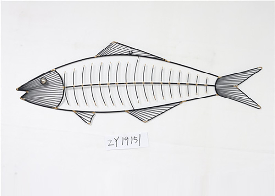 Mid Century Fish Metal Wall Art Decor