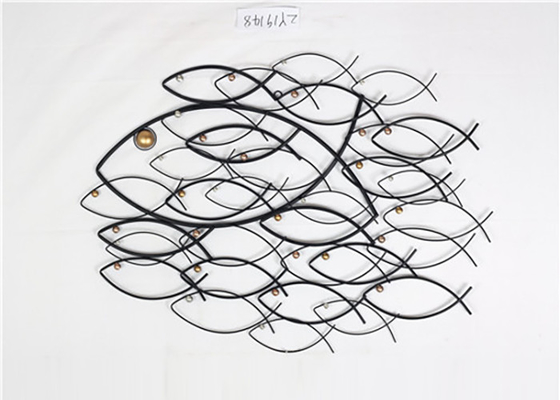 Mid Century Fish Metal Wall Art Decor