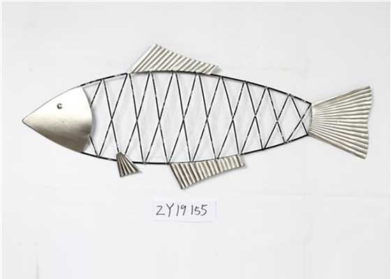 Mid Century Fish Metal Wall Art Decor