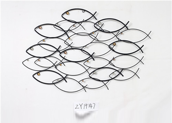 Mid Century Fish Metal Wall Art Decor