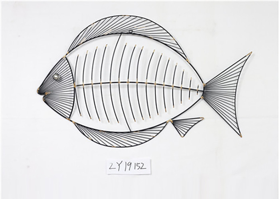 Mid Century Fish Metal Wall Art Decor