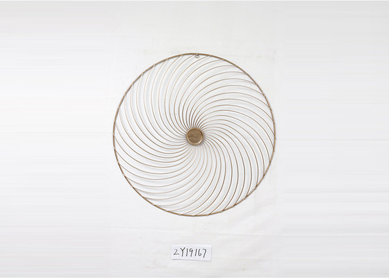 ZY19164 Metal Wall Art Geometric Circular Abstract Modern Cross 37 Inch Black And Gold Color