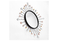 Square Shape Metal Round Frame Modern Mirrored Wall Art For Home