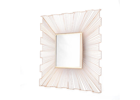 Home Concavo Convex Square Metal Wall Art Mirror