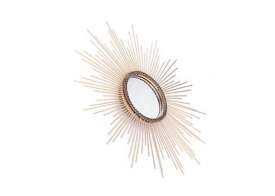 Living Room Wall Decorative Metal Framed Mirror Gold Sunburst Wall Mirror