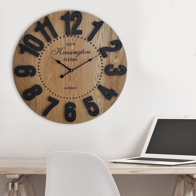 Wall Clock Vintage Wrought Quartz Motivity Decorative Wooden Clocks